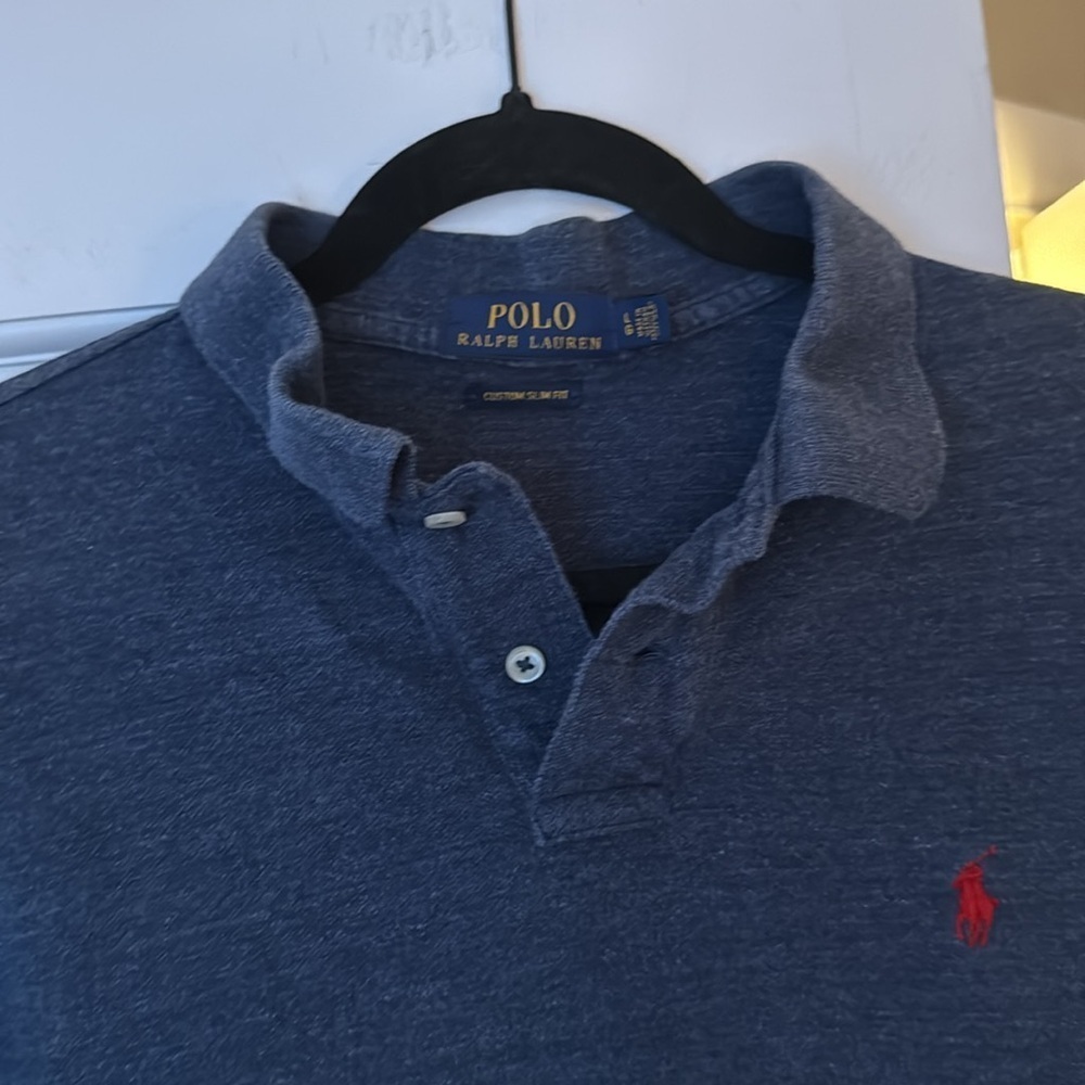 POLO RALPH LAUREN Men’s Navy Polo Shirt – Large – Red Pony Logo - Picture 4 of 4